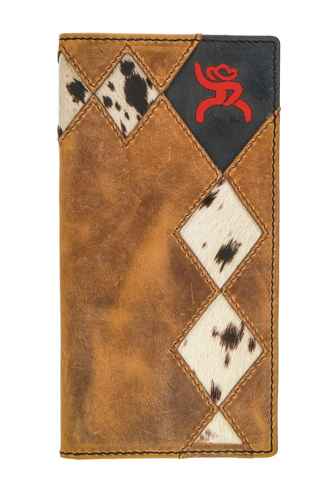 Men's Hooey Roughy Crazy Horse Rodeo Wallet #RW004-TNBK