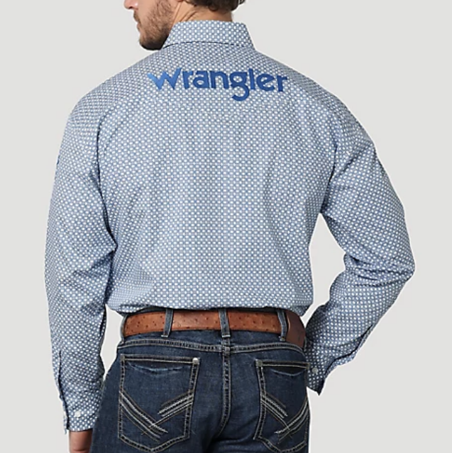 Men's Wrangler Logo Button Down Shirt #2314906