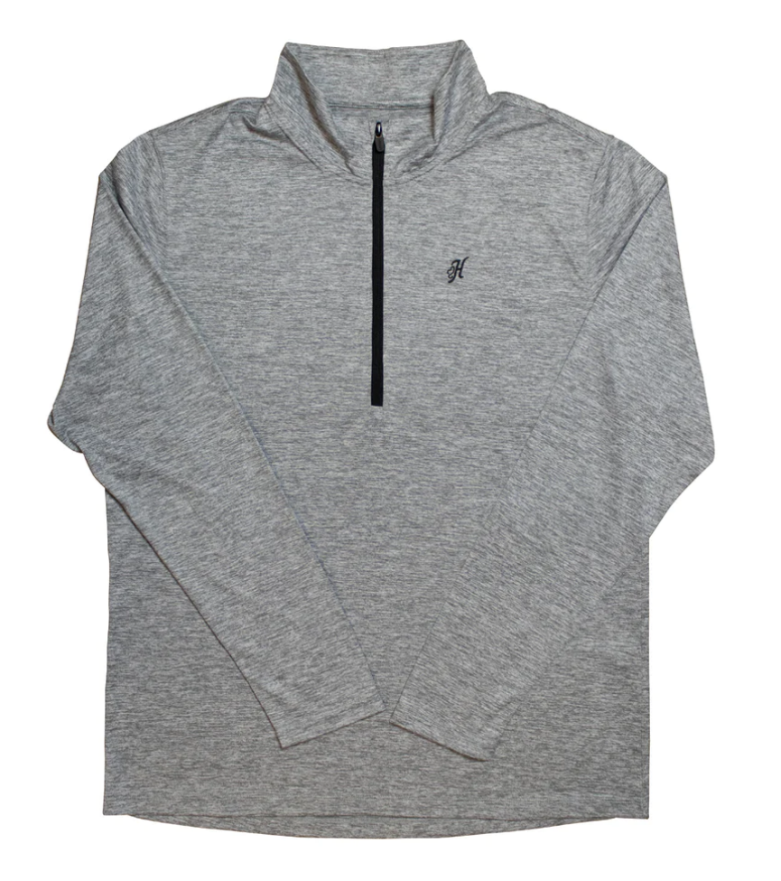 Men's Hooey Range Quarter Zip Pullover #HH1193GY | High Country Western ...