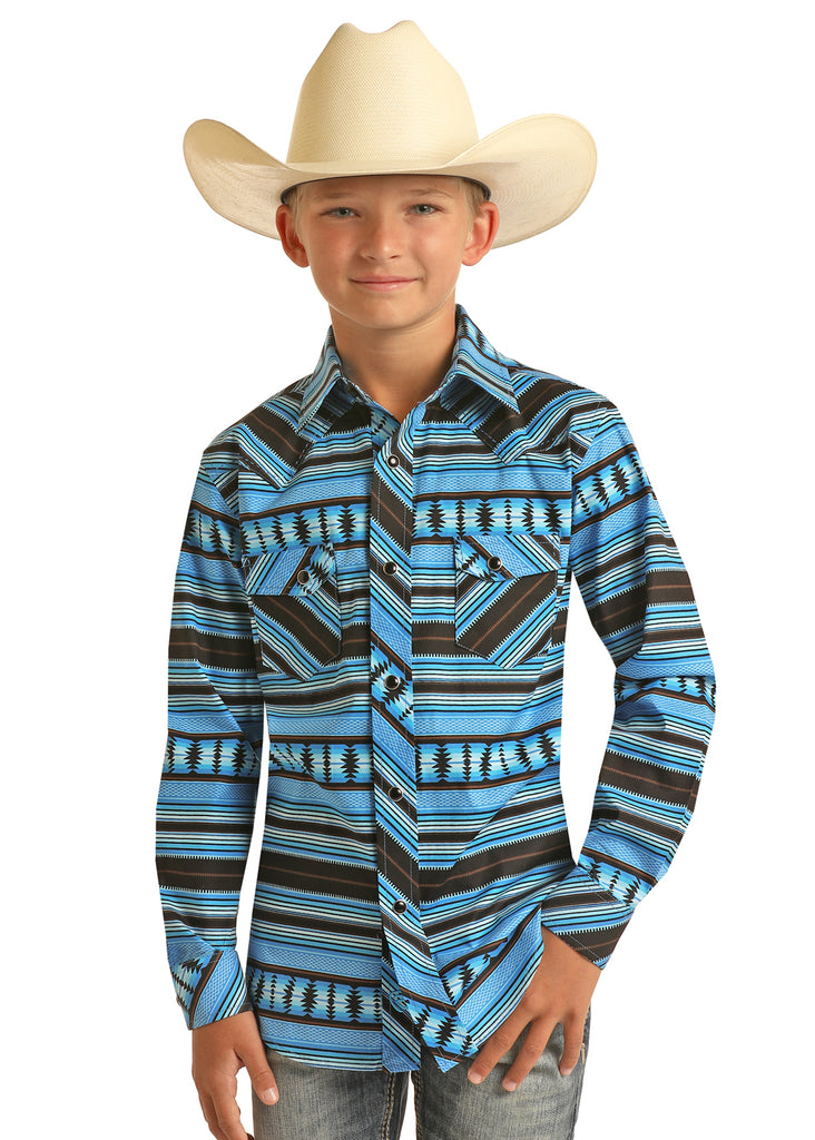 Boy's Rock & Roll Cowboy Snap Front Shirt #RRBSOSRZ81
