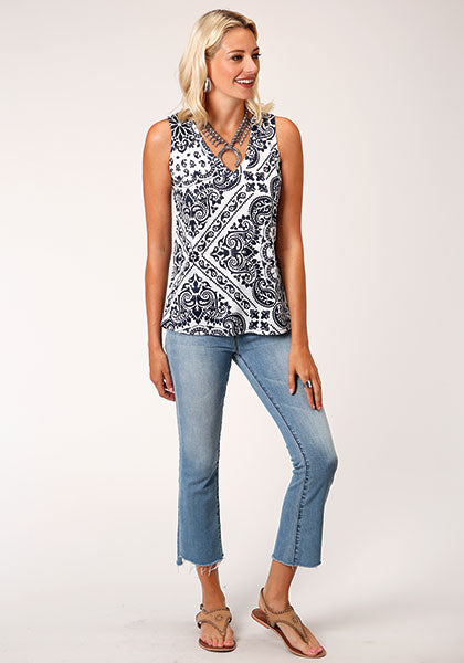 Women's Roper Sweater Tank #03-037-0514-5020WH-C