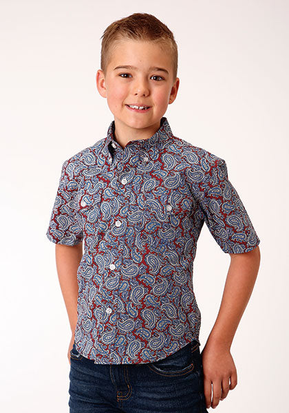 Boy's Roper Button Down Shirt #30-031-0325-4012