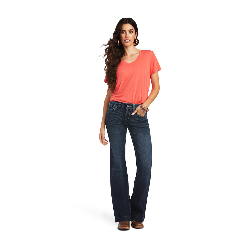 Women's Ariat Trouser Perfect Rise Aisha Wide Leg Jean #10040806