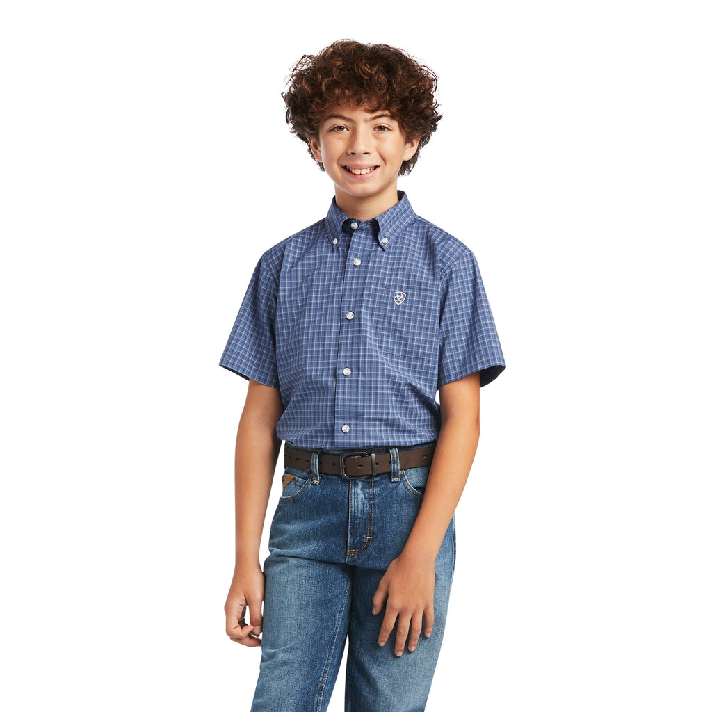 Boy's Ariat Pro Series Bryson Classic Fit Button Down Shirt #10040792-C