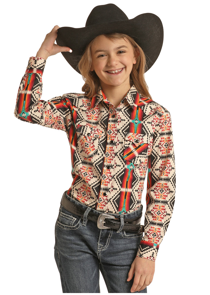 Girl's Rock & Roll Cowgirl Snap Front Shirt #RRGSOSRZ0Z