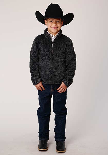 ONLINE SPECIAL Boy's Roper Fleece Pullover #03-397-0250-7122GY