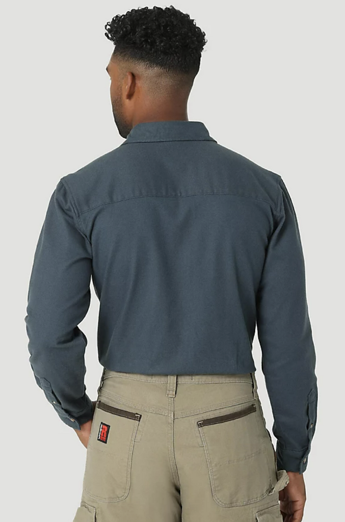Men's Wrangler Riggs Heavy Flannel Button Down Shirt #112317236X
