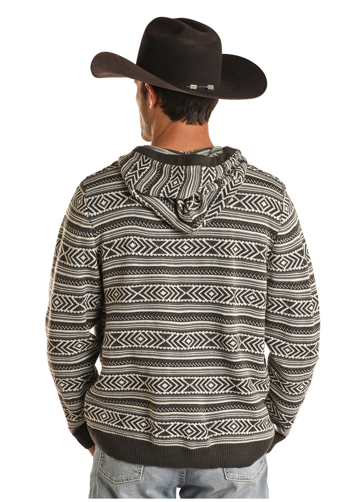 Men's Rock & Roll Cowboy Sweater Hoodie #BM94T02085