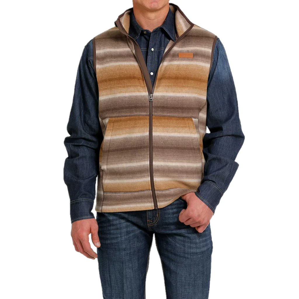 Men's Cinch Fleece Vest #MWV1585001BRN