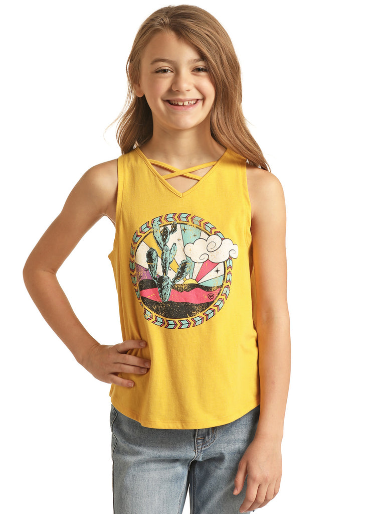 Girl's Rock & Roll Cowgirl Tank #RRGT20RZM3