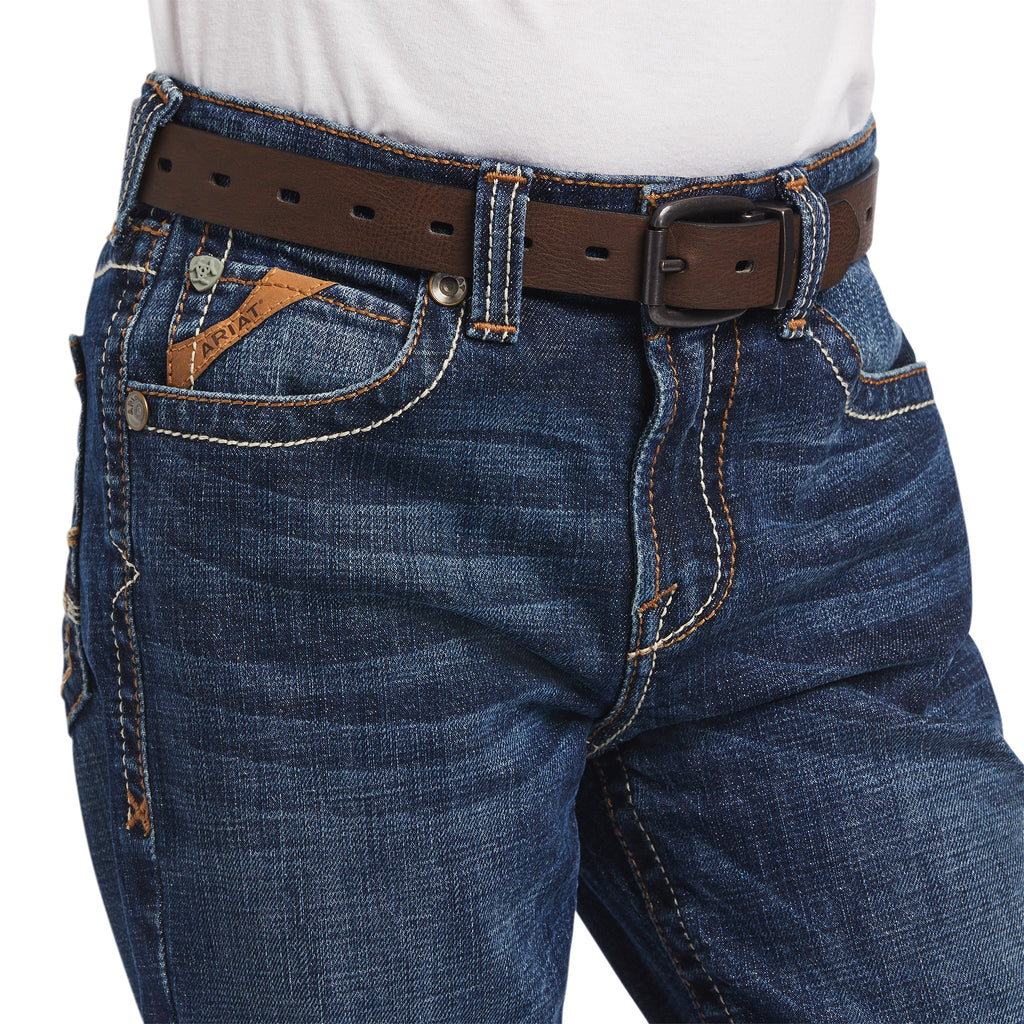 Boy's Ariat B4 Relaxed Ramos Fashion Boot Cut Jean #10041090
