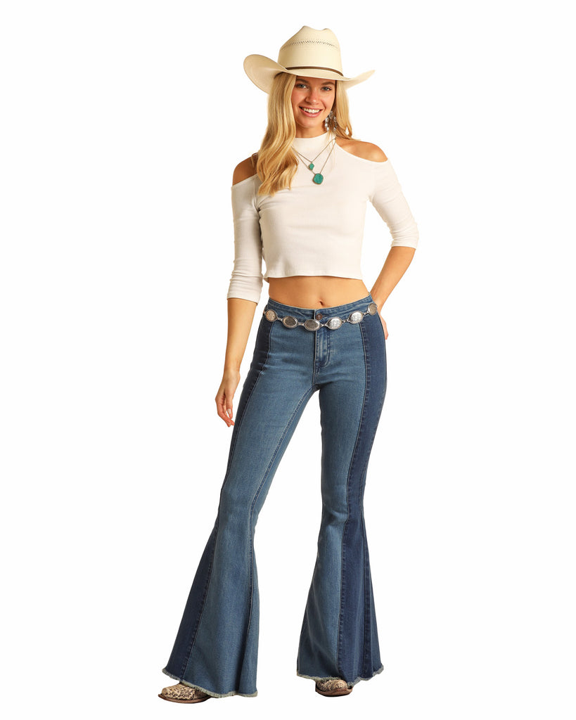 Women's Rock & Roll Cowgirl Bargain Bell Jean #RRWD7PRZU9