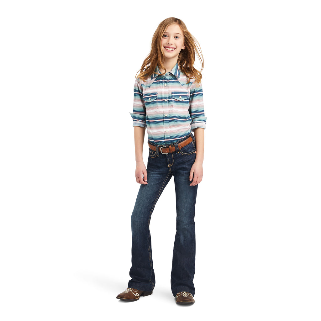 Girl's Ariat REAL Downstream Snap Front Shirt #10042240