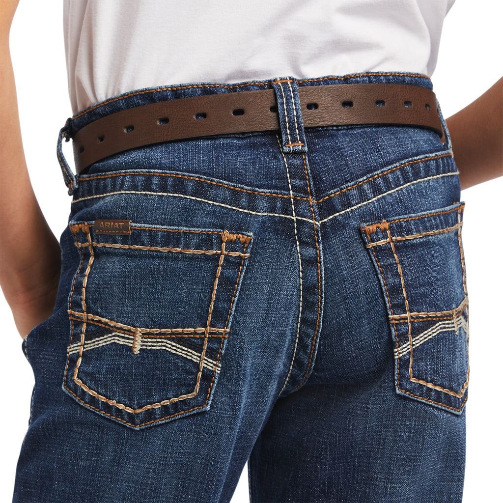 Boy's Ariat B4 Relaxed Ramos Fashion Boot Cut Jean #10041090