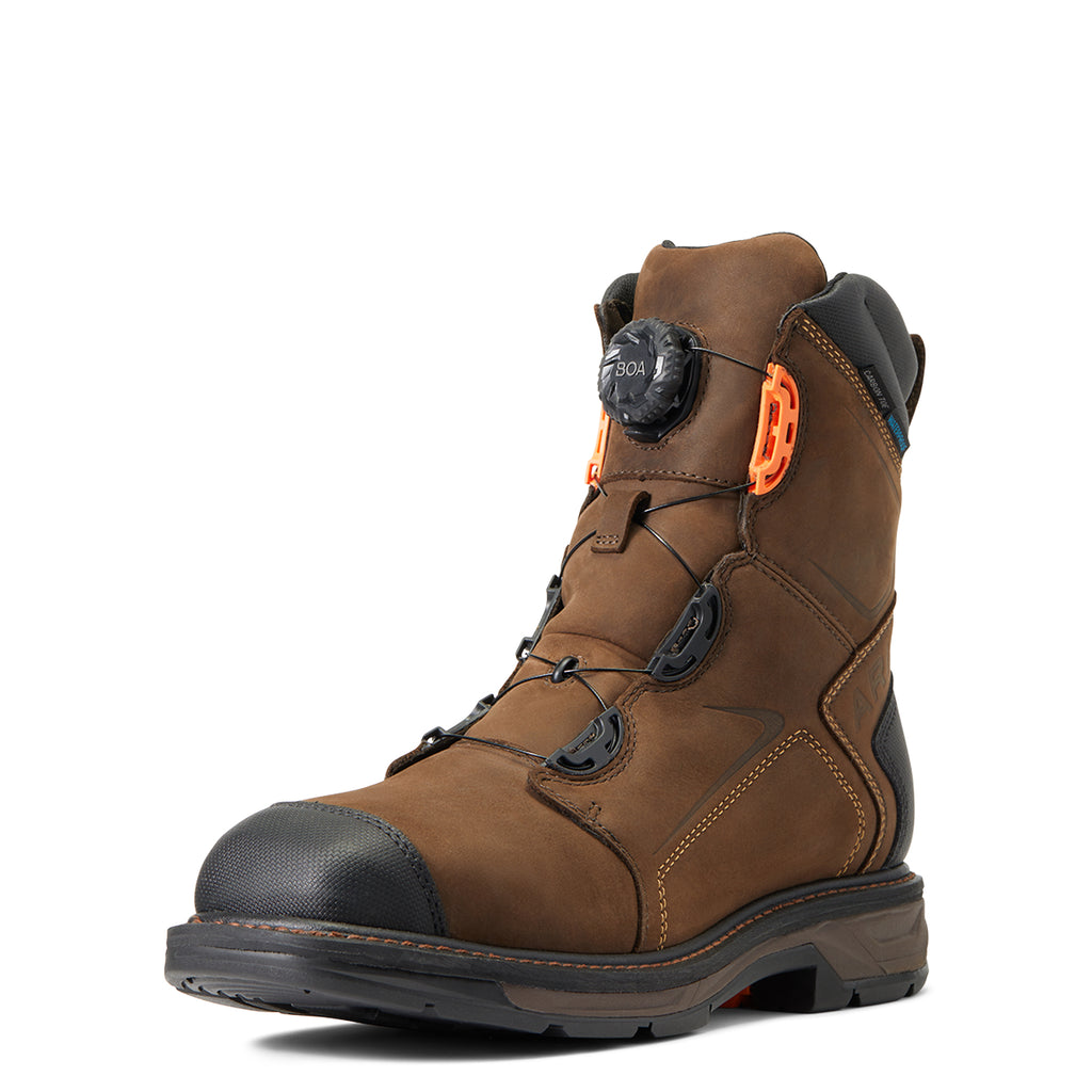 Men's Ariat WorkHog XT 8" BOA Waterproof Carbon Toe Work Boot #10038922