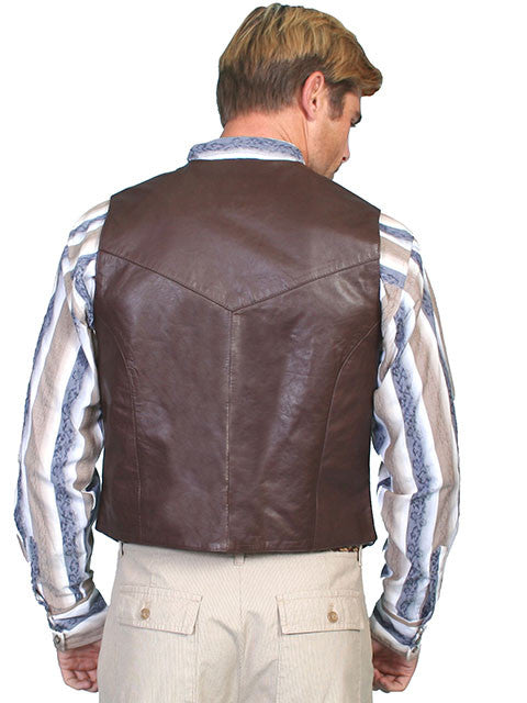 Men's Scully Leather Vest #507-143