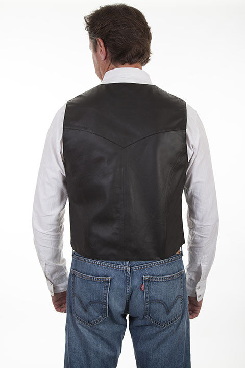 Men's Scully Leather Vest #507-144