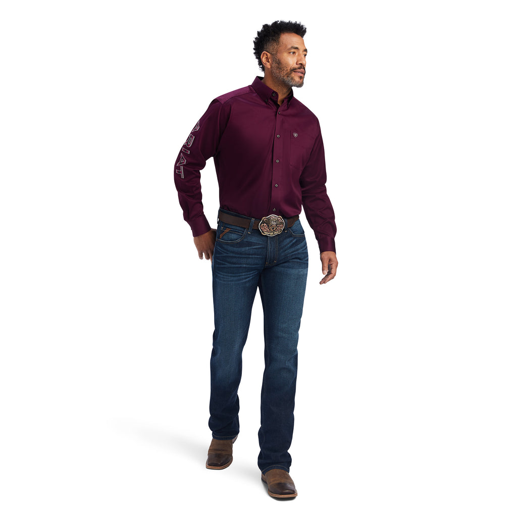 Men's Ariat Team Logo Twill Classic Fit Button Down Shirt #10041530X (Big and Tall)