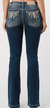 Women's Miss Me Longhorn Lover Bootcut Jean #M3783B