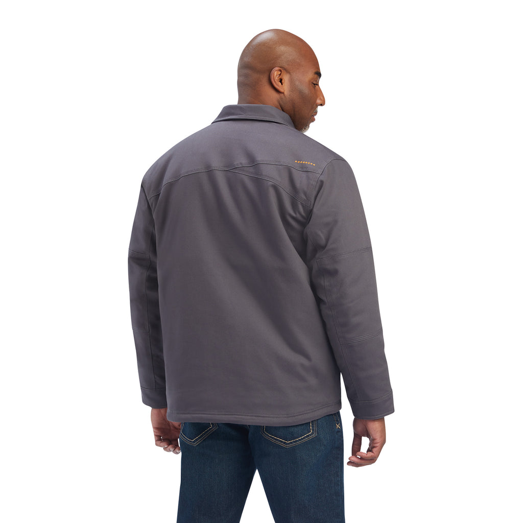 Men's Ariat Rebar DuraCanvas Sherpa-Lined Coat #10041505