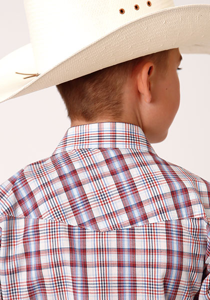 Boy's Roper Snap Front Shirt #01-031-0101-4028WH