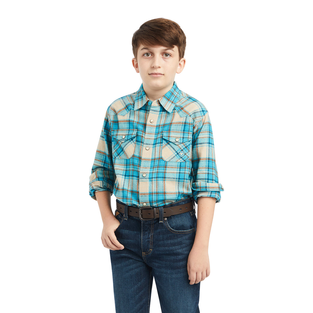 Boy's Ariat Handley Retro Fit Snap Front Shirt #10042318-C