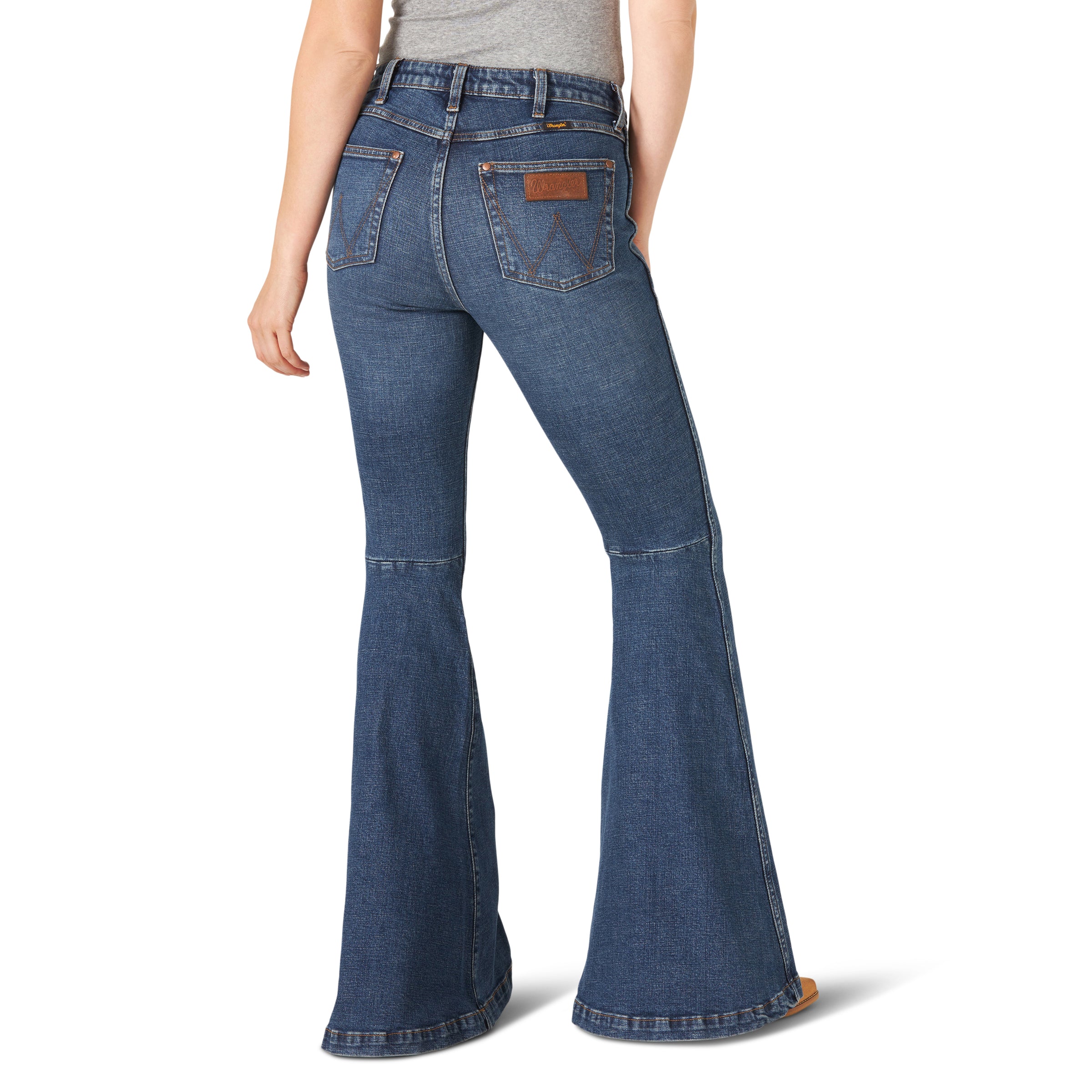 Women s Wrangler Retro High Rise Trumpet Flare Jean 11MPFKP High Country Western Wear