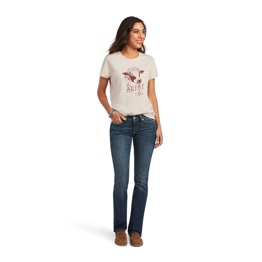 Women's Ariat REAL Moo T-Shirt #10040627-C