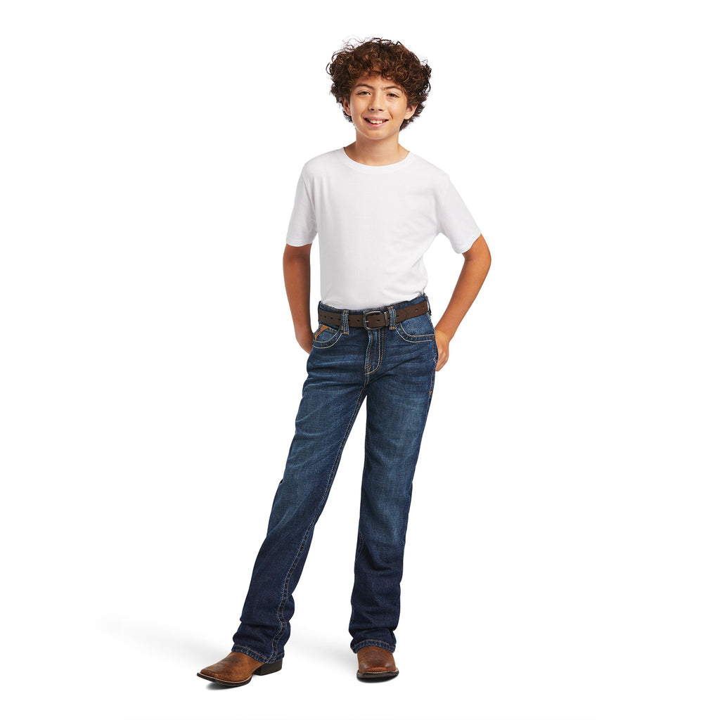 Boy's Ariat B4 Relaxed Ramos Fashion Boot Cut Jean #10041090