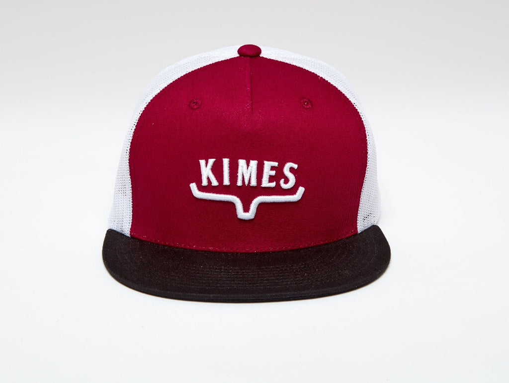 Men's Kimes Huxton Trucker Dark Red Cap