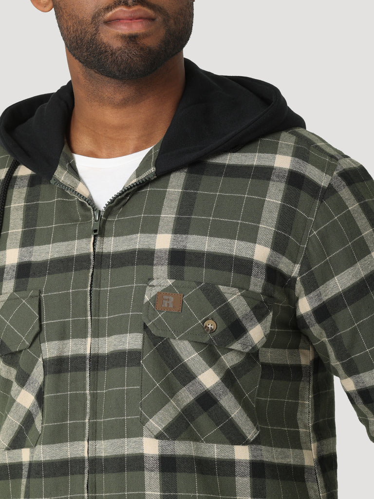 Men's Wrangler Riggs Hooded Flannel Jacket #112317238X