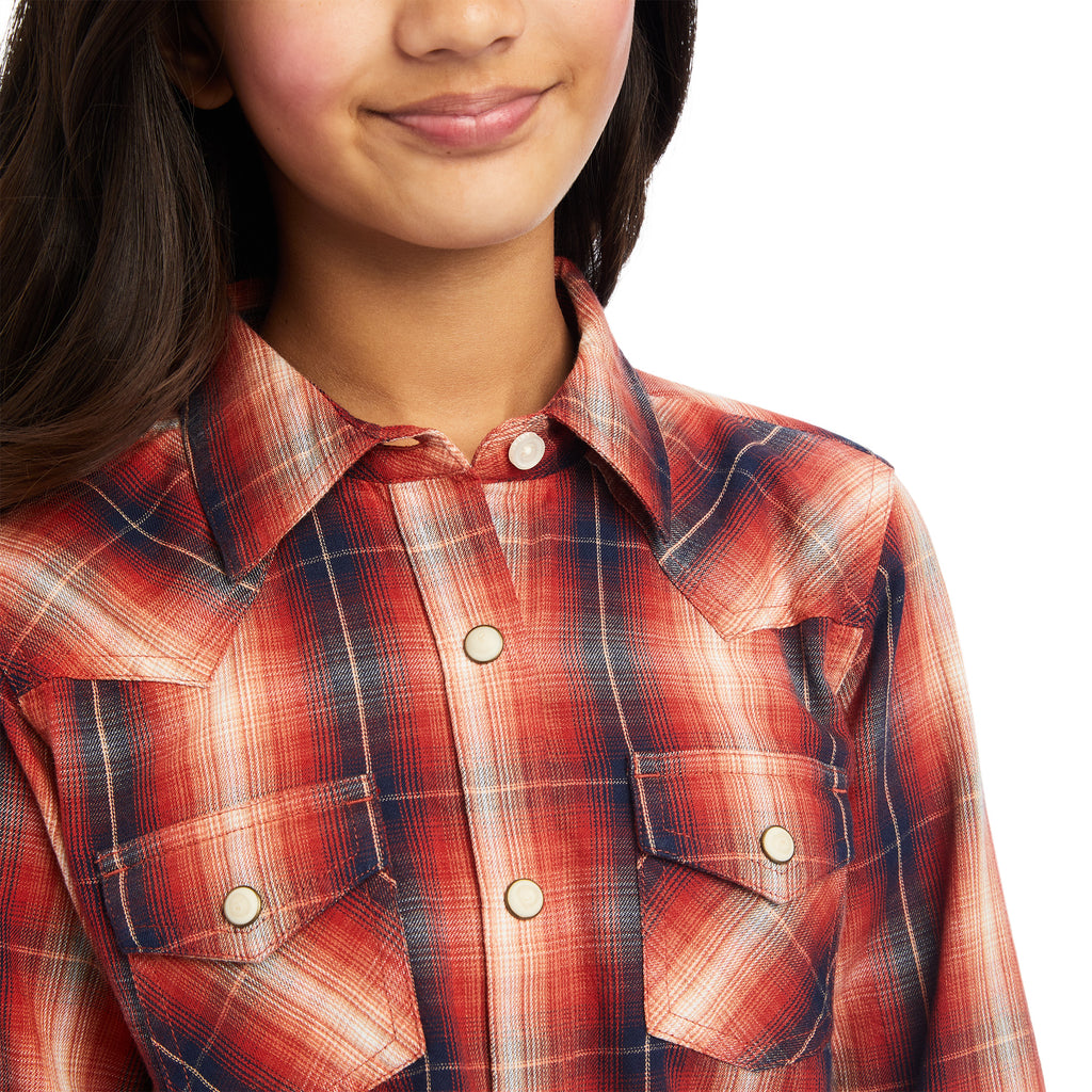 Girl's Ariat REAL Snap Front Shirt #10041653-C