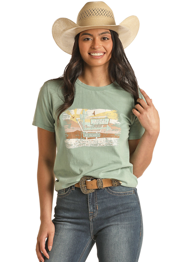Women's Rock & Roll Cowgirl T-Shirt #RRWT21R0YG