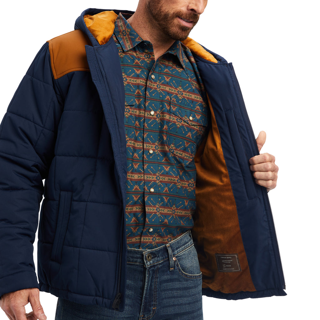 Men's Ariat Navy Crius Insulated Jacket #10041648