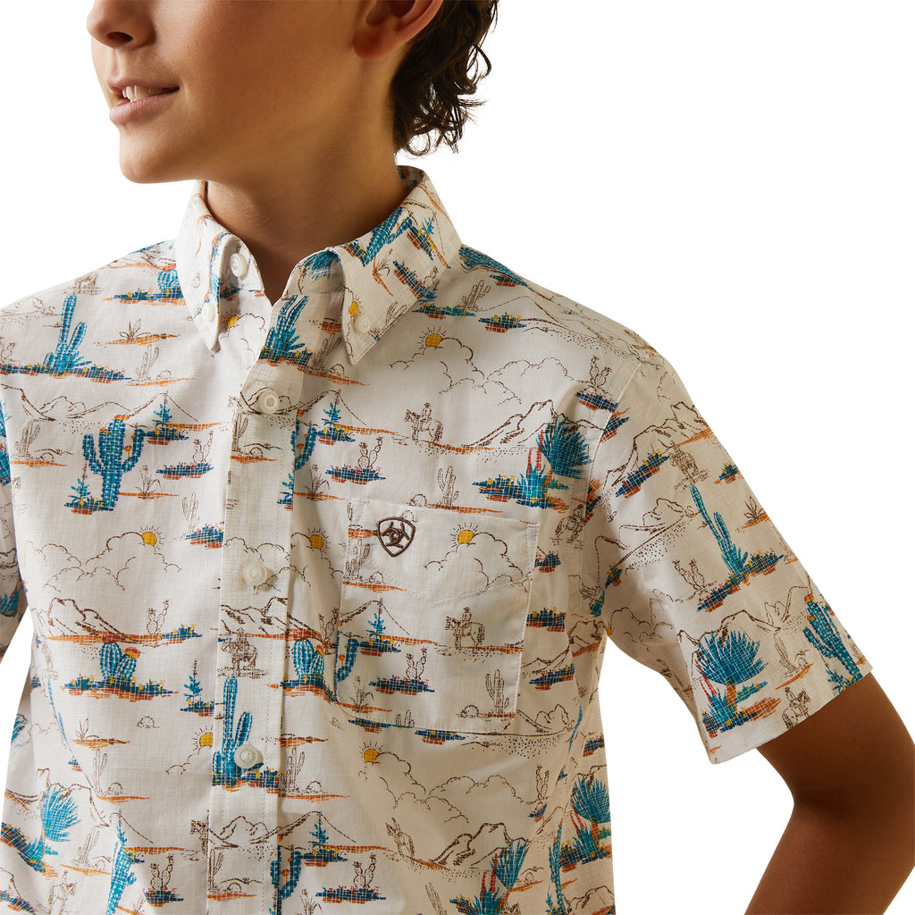 Boy's Ariat Krish Classic Fit Button Down Shirt #10043721