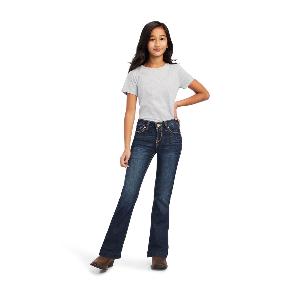 Girl's Ariat R.E.A.L. Trouser Maggie Wide Leg Jean #10041104-C