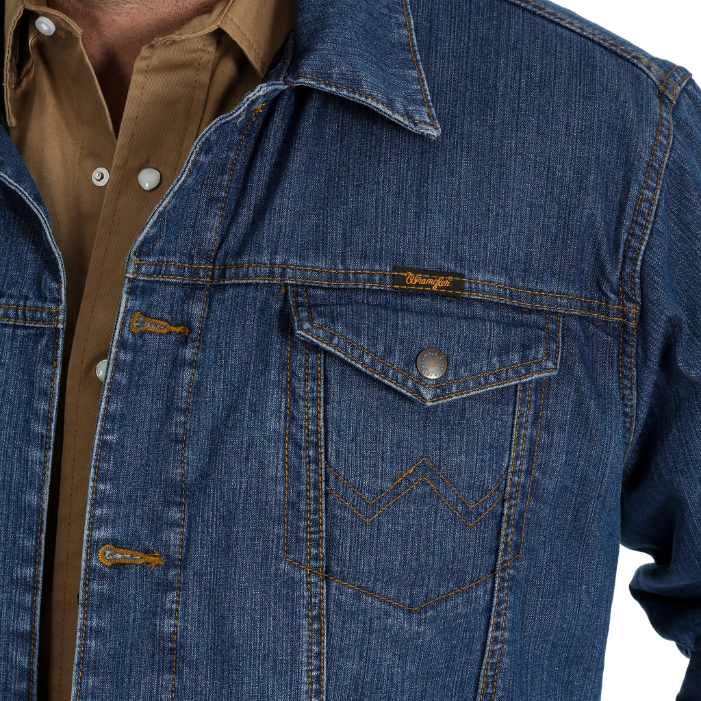 Men's Wrangler Concealed Carry Unlined Denim Jacket #74265VWX (Big and Tall)