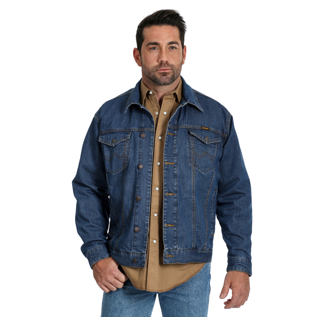 Men's Wrangler Concealed Carry Unlined Denim Jacket #74265VWX (Big and Tall)