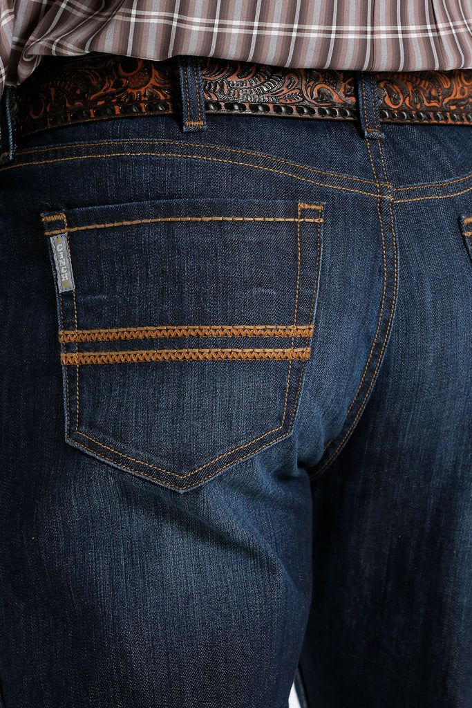 Cinch Men's Silver Label Black Stretch Denim Jeans - Performance Stretch, 11.5 Oz, Classic Fit
