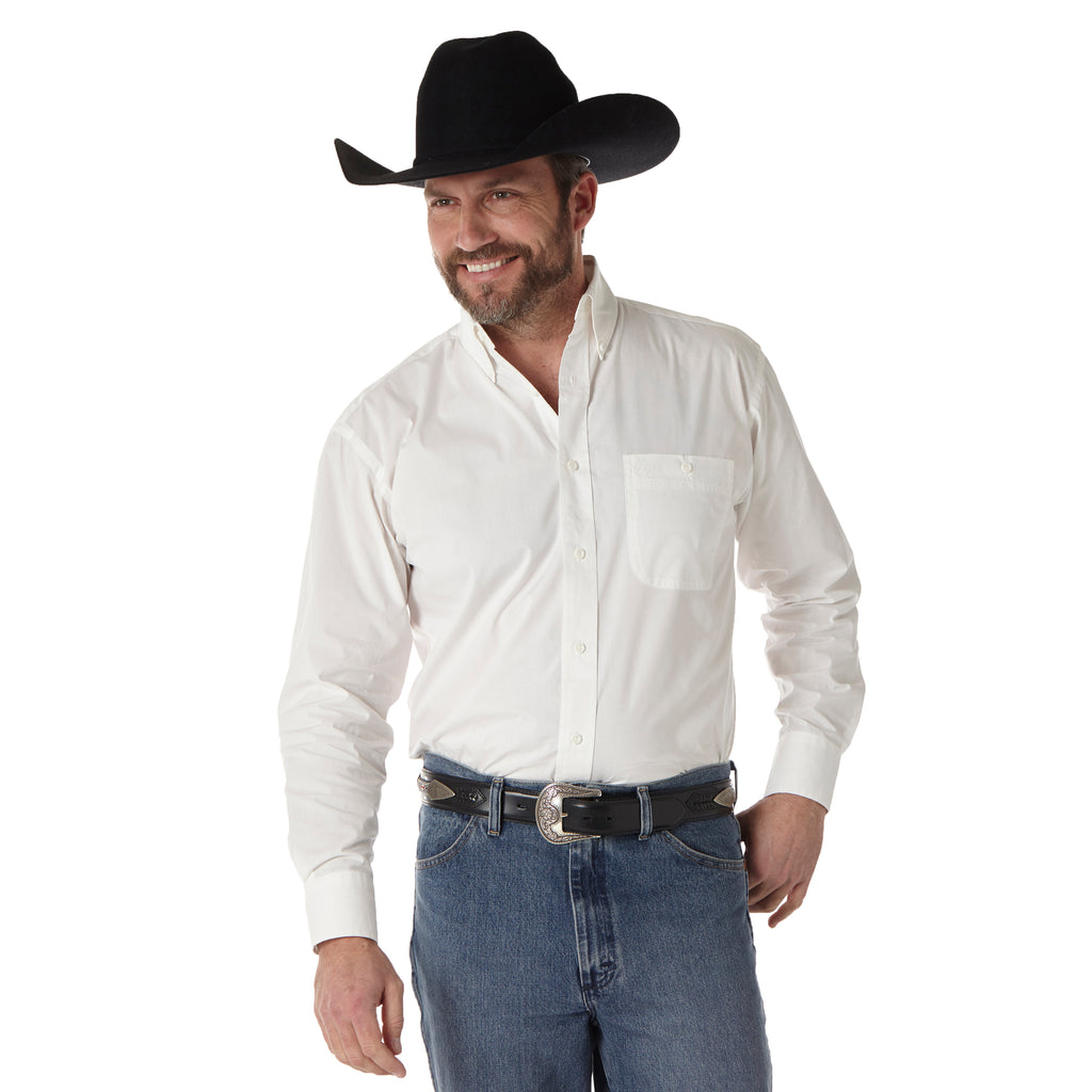 Men's Wrangler George Strait National Patriot Button Down Shirt #MGS268W