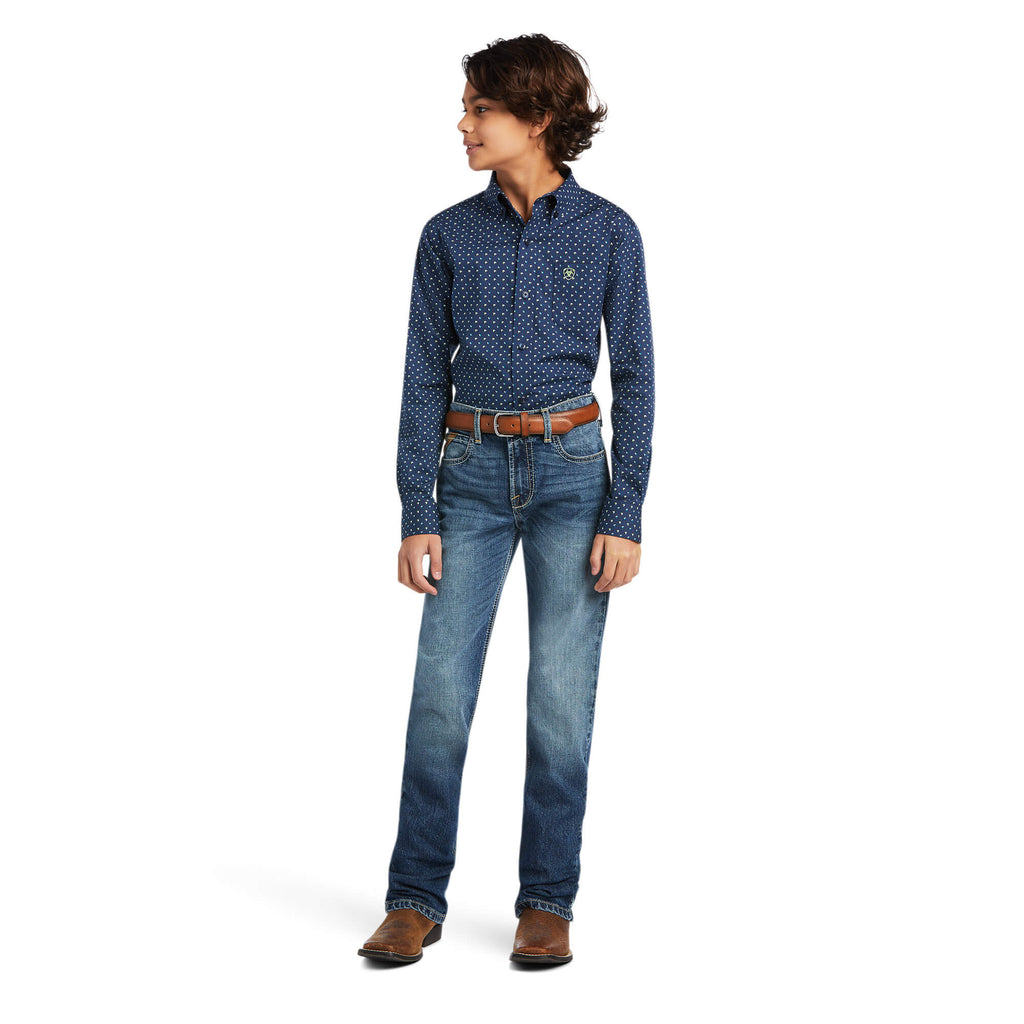 Boy's Ariat Dante Stretch Classic Fit Button Down Shirt #10039520