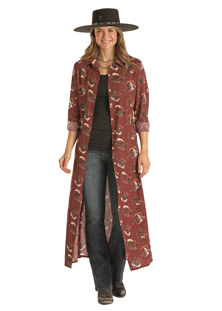 Women's Panhandle Button Down Duster #22B2081