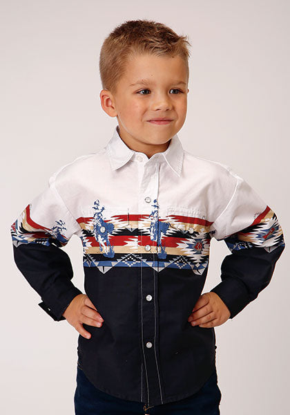 Boy's Roper Snap Front Shirt #03-030-0421-0400