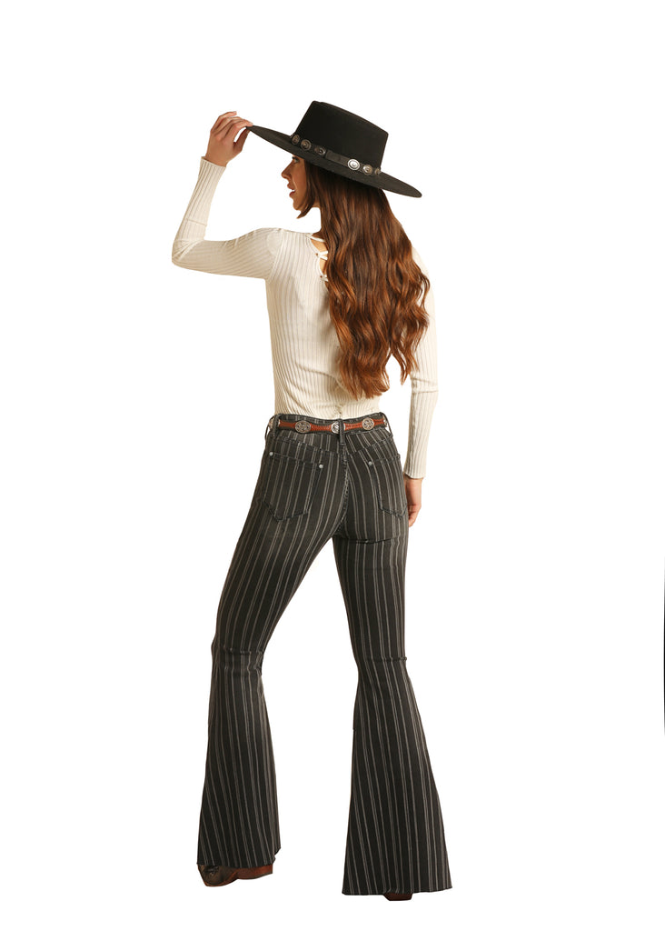 Women's Rock & Roll Cowgirl Bell Bottom Jean #WHB1668