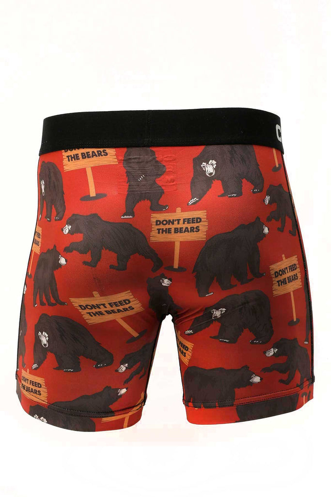 Men's Cinch Bears Boxer Briefs #MXY6002028RED