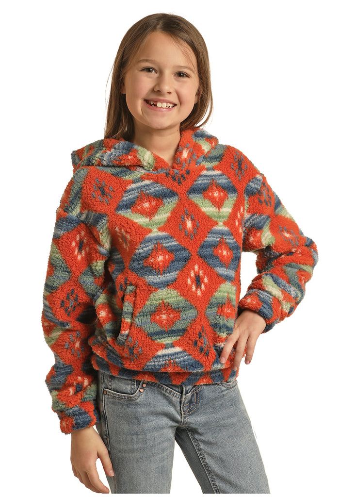 Girl's Rock & Roll Cowgirl Hoodie #RRGT94R0CN-C