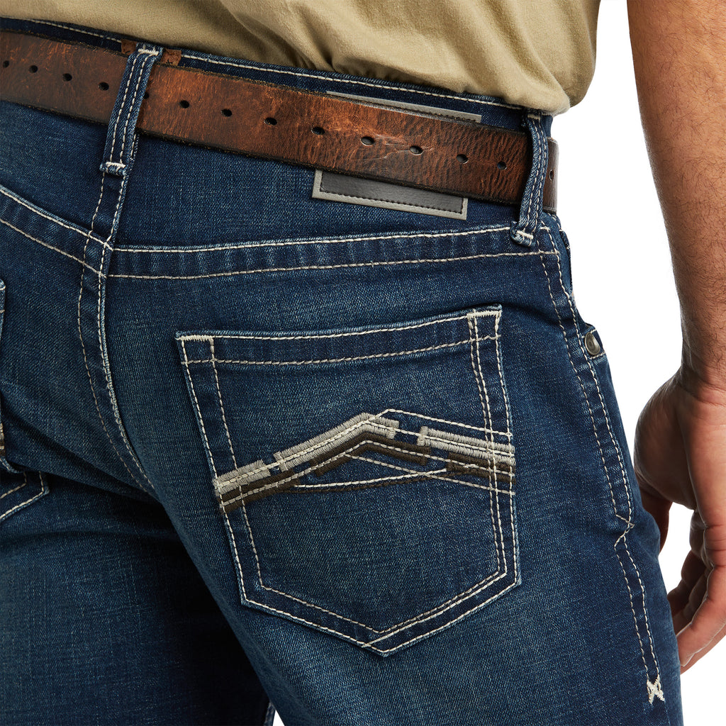 Men's Ariat M5 Straight Stretch Remming Stackable Straight Leg Jean #10040746