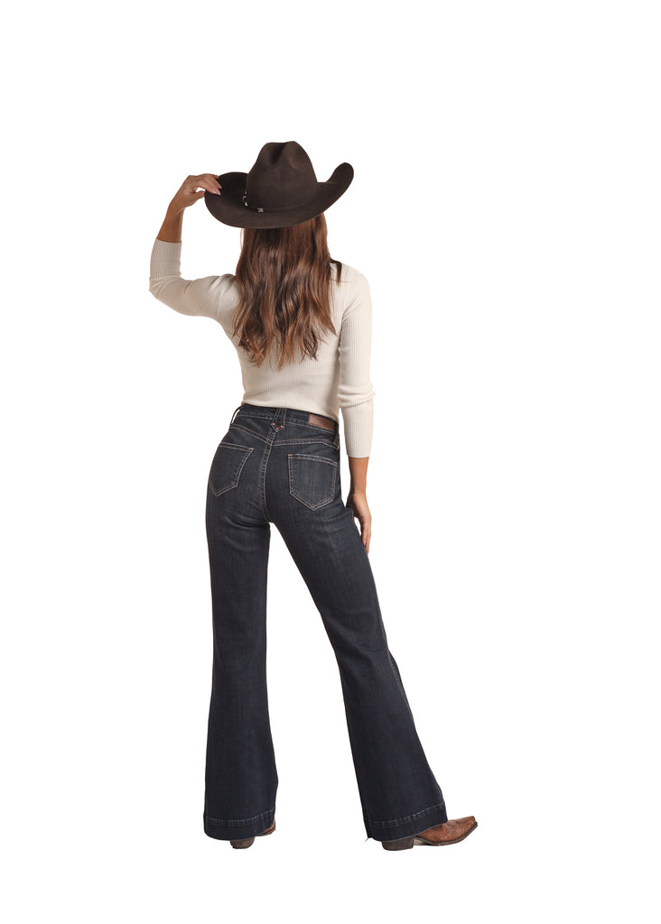 Women's Rock & Roll Cowgirl Trouser Jeans #RRWD5HR0GJ