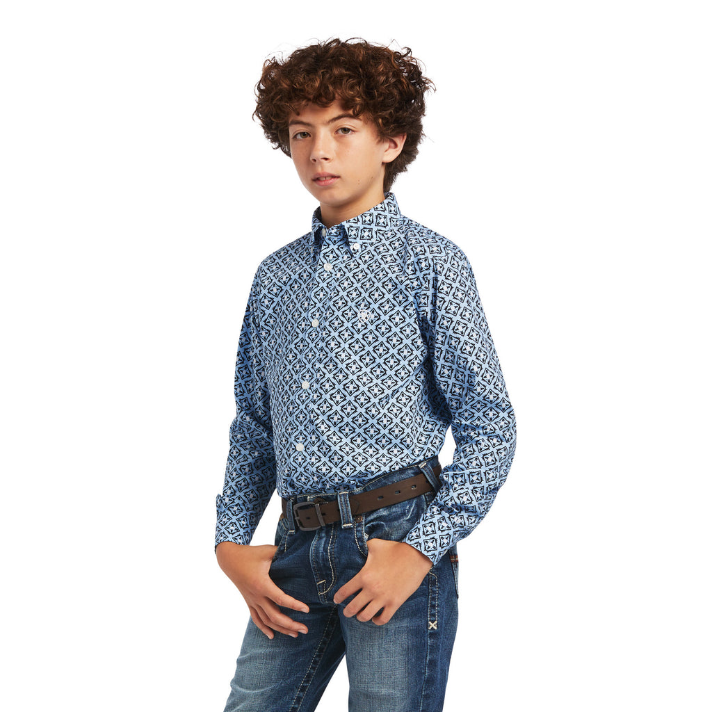 Boy's Ariat Farhan Classic Fit Button Down Shirt #10040738
