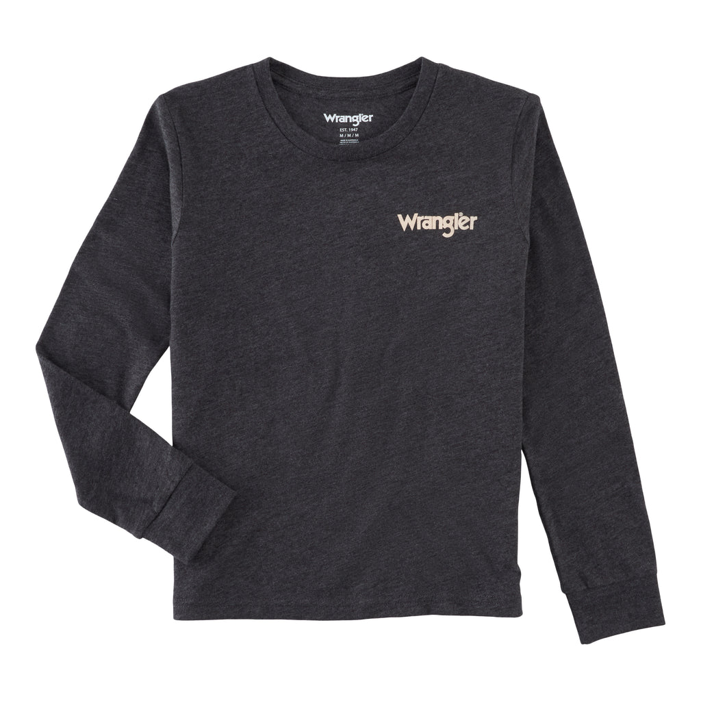 Boy's Wrangler Charcoal Rider T-Shirt #112319270
